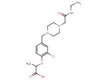 2-[2-chloro-4-({4-[2-(ethylamino)-2-oxoethyl]-1-piperazinyl}methyl)phenoxy]propanoic acid