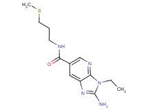 2-amino-3-ethyl-N-[3-(methylthio)propyl]-3H-imidazo[4,5-b]pyridine-6-carboxamide
