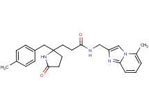 3-[2-(4-methylbenzyl)-5-oxo-2-pyrrolidinyl]-N-[(5-methylimidazo[1,2-a]pyridin-2-yl)methyl]propanamide