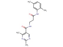 N-{3-[(2,5-dimethylphenyl)amino]-3-oxopropyl}-2,4-dimethylpyrimidine-5-carboxamide