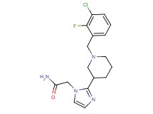 2-{2-[1-(3-chloro-2-fluorobenzyl)-3-piperidinyl]-1H-imidazol-1-yl}acetamide