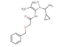 2-(benzyloxy)-N-[1-(1-cyclopropylethyl)-4-methyl-1H-pyrazol-5-yl]acetamide