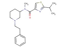 2-isopropyl-N-methyl-N-[1-(2-phenylethyl)-3-piperidinyl]-1,3-thiazole-4-carboxamide
