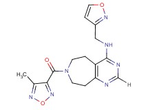 N-(isoxazol-3-ylmethyl)-7-[(4-methyl-1,2,5-oxadiazol-3-yl)carbonyl]-6,7,8,9-tetrahydro-5H-pyrimido[4,5-d]azepin-4-amine