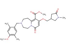 methyl 3-(4-methoxy-2,5-dimethylbenzyl)-9-[(1-methyl-5-oxo-3-pyrrolidinyl)methoxy]-7-oxo-1,2,3,4,5,7-hexahydropyrido[1,2-d][1,4]diazepine-10-carboxylate