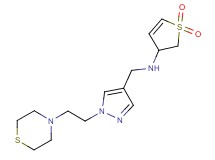 (1,1-dioxido-2,3-dihydro-3-thienyl){[1-(2-thiomorpholin-4-ylethyl)-1H-pyrazol-4-yl]methyl}amine