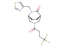 (1S*,5R*)-6-(1,3-thiazol-4-ylmethyl)-3-(4,4,4-trifluorobutanoyl)-3,6-diazabicyclo[3.2.2]nonan-7-one