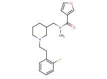 N-({1-[2-(2-fluorophenyl)ethyl]-3-piperidinyl}methyl)-N-methyl-3-furamide