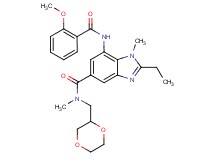 N-(1,4-dioxan-2-ylmethyl)-2-ethyl-7-[(2-methoxybenzoyl)amino]-N,1-dimethyl-1H-benzimidazole-5-carboxamide