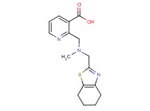 2-{[methyl(4,5,6,7-tetrahydro-1,3-benzothiazol-2-ylmethyl)amino]methyl}nicotinic acid