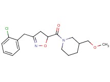 1-{[3-(2-chlorobenzyl)-4,5-dihydro-5-isoxazolyl]carbonyl}-3-(methoxymethyl)piperidine