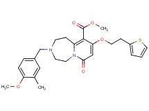 methyl 3-(4-methoxy-3-methylbenzyl)-7-oxo-9-[2-(2-thienyl)ethoxy]-1,2,3,4,5,7-hexahydropyrido[1,2-d][1,4]diazepine-10-carboxylate