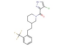 1-[(4-chloro-1H-pyrazol-3-yl)carbonyl]-3-{2-[2-(trifluoromethyl)phenyl]ethyl}piperidine