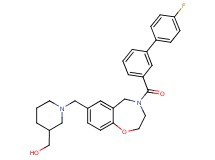 [1-({4-[(4'-fluoro-3-biphenylyl)carbonyl]-2,3,4,5-tetrahydro-1,4-benzoxazepin-7-yl}methyl)-3-piperidinyl]methanol