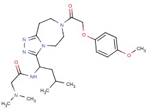 N~1~-(1-{7-[(4-methoxyphenoxy)acetyl]-6,7,8,9-tetrahydro-5H-[1,2,4]triazolo[4,3-d][1,4]diazepin-3-yl}-3-methylbutyl)-N~2~,N~2~-dimethylglycinamide