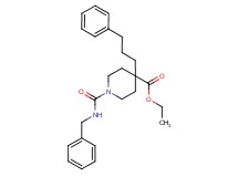 ethyl 1-[(benzylamino)carbonyl]-4-(3-phenylpropyl)-4-piperidinecarboxylate