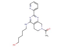 5-{[7-acetyl-2-(2-pyridinyl)-5,6,7,8-tetrahydropyrido[3,4-d]pyrimidin-4-yl]amino}-1-pentanol