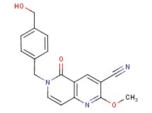 6-[4-(hydroxymethyl)benzyl]-2-methoxy-5-oxo-5,6-dihydro-1,6-naphthyridine-3-carbonitrile