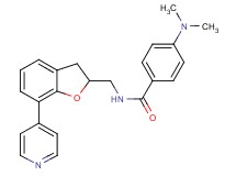 4-(dimethylamino)-N-{[7-(4-pyridinyl)-2,3-dihydro-1-benzofuran-2-yl]methyl}benzamide