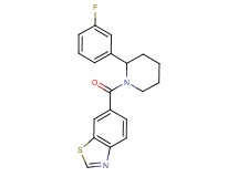6-{[2-(3-fluorophenyl)-1-piperidinyl]carbonyl}-1,3-benzothiazole