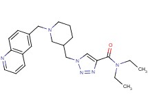 N,N-diethyl-1-{[1-(6-quinolinylmethyl)-3-piperidinyl]methyl}-1H-1,2,3-triazole-4-carboxamide