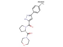 4-(1-{[3-(4-methylphenyl)-1H-pyrazol-5-yl]carbonyl}-L-prolyl)morpholine