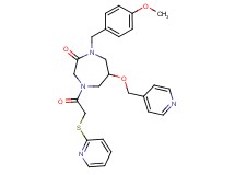 1-(4-methoxybenzyl)-6-(4-pyridinylmethoxy)-4-[(2-pyridinylthio)acetyl]-1,4-diazepan-2-one