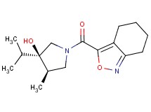 rac-(3R,4R)-3-isopropyl-4-methyl-1-(4,5,6,7-tetrahydro-2,1-benzisoxazol-3-ylcarbonyl)pyrrolidin-3-ol