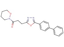 2-{3-[5-(4-biphenylyl)-1,3,4-oxadiazol-2-yl]propanoyl}-1,2-oxazinane