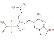 5-[(isopropyl{[2-(isopropylsulfonyl)-1-(3-methylbutyl)-1H-imidazol-5-yl]methyl}amino)methyl]-2-pyrrolidinone