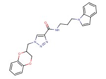 1-(2,3-dihydro-1,4-benzodioxin-2-ylmethyl)-N-[3-(1H-indol-1-yl)propyl]-1H-1,2,3-triazole-4-carboxamide