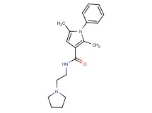 2,5-dimethyl-1-phenyl-N-(2-pyrrolidin-1-ylethyl)-1H-pyrrole-3-carboxamide