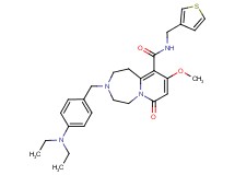 3-[4-(diethylamino)benzyl]-9-methoxy-7-oxo-N-(3-thienylmethyl)-1,2,3,4,5,7-hexahydropyrido[1,2-d][1,4]diazepine-10-carboxamide