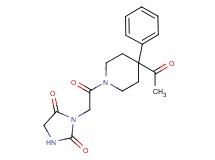 3-[2-(4-acetyl-4-phenyl-1-piperidinyl)-2-oxoethyl]-2,4-imidazolidinedione
