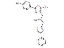 N-methyl-1-[5-methyl-2-(4-methylphenyl)-1,3-oxazol-4-yl]-N-[(4-phenyl-1,3-thiazol-2-yl)methyl]methanamine