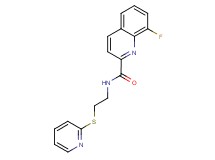 8-fluoro-N-[2-(2-pyridinylthio)ethyl]-2-quinolinecarboxamide