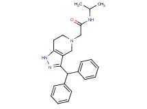 2-[3-(diphenylmethyl)-1,4,6,7-tetrahydro-5H-pyrazolo[4,3-c]pyridin-5-yl]-N-isopropylacetamide