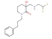 3-{[(2,2-difluoroethyl)amino]methyl}-3-hydroxy-1-(3-phenylpropyl)piperidin-2-one