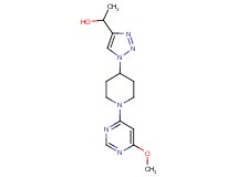 1-{1-[1-(6-methoxy-4-pyrimidinyl)-4-piperidinyl]-1H-1,2,3-triazol-4-yl}ethanol