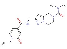 2-({[(1-ethyl-2-oxo-1,2-dihydropyridin-4-yl)carbonyl]amino}methyl)-N,N-dimethyl-6,7-dihydropyrazolo[1,5-a]pyrazine-5(4H)-carboxamide