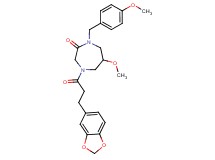 4-[3-(1,3-benzodioxol-5-yl)propanoyl]-6-methoxy-1-(4-methoxybenzyl)-1,4-diazepan-2-one