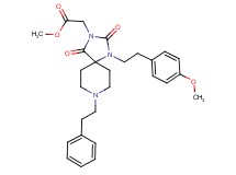 methyl [1-[2-(4-methoxyphenyl)ethyl]-2,4-dioxo-8-(2-phenylethyl)-1,3,8-triazaspiro[4.5]dec-3-yl]acetate
