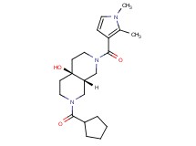 (4aS*,8aS*)-2-(cyclopentylcarbonyl)-7-[(1,2-dimethyl-1H-pyrrol-3-yl)carbonyl]octahydro-2,7-naphthyridin-4a(2H)-ol