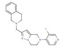 2-{[5-(3-fluoro-4-pyridinyl)-4,5,6,7-tetrahydropyrazolo[1,5-a]pyrazin-2-yl]methyl}-1,2,3,4-tetrahydroisoquinoline