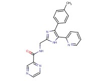 N-{[4-(4-methylphenyl)-5-pyridin-2-yl-1H-imidazol-2-yl]methyl}pyrazine-2-carboxamide