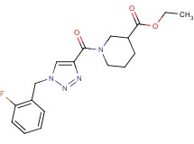 ethyl 1-{[1-(2-fluorobenzyl)-1H-1,2,3-triazol-4-yl]carbonyl}-3-piperidinecarboxylate