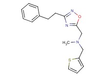 N-methyl-1-[3-(2-phenylethyl)-1,2,4-oxadiazol-5-yl]-N-(2-thienylmethyl)methanamine