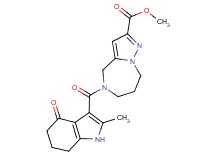 methyl 5-[(2-methyl-4-oxo-4,5,6,7-tetrahydro-1H-indol-3-yl)carbonyl]-5,6,7,8-tetrahydro-4H-pyrazolo[1,5-a][1,4]diazepine-2-carboxylate