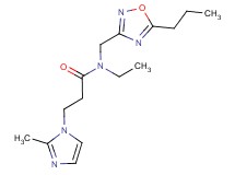 N-ethyl-3-(2-methyl-1H-imidazol-1-yl)-N-[(5-propyl-1,2,4-oxadiazol-3-yl)methyl]propanamide