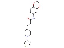 N-(2,3-dihydro-1,4-benzodioxin-6-yl)-3-[1-(tetrahydro-3-thienyl)-4-piperidinyl]propanamide
